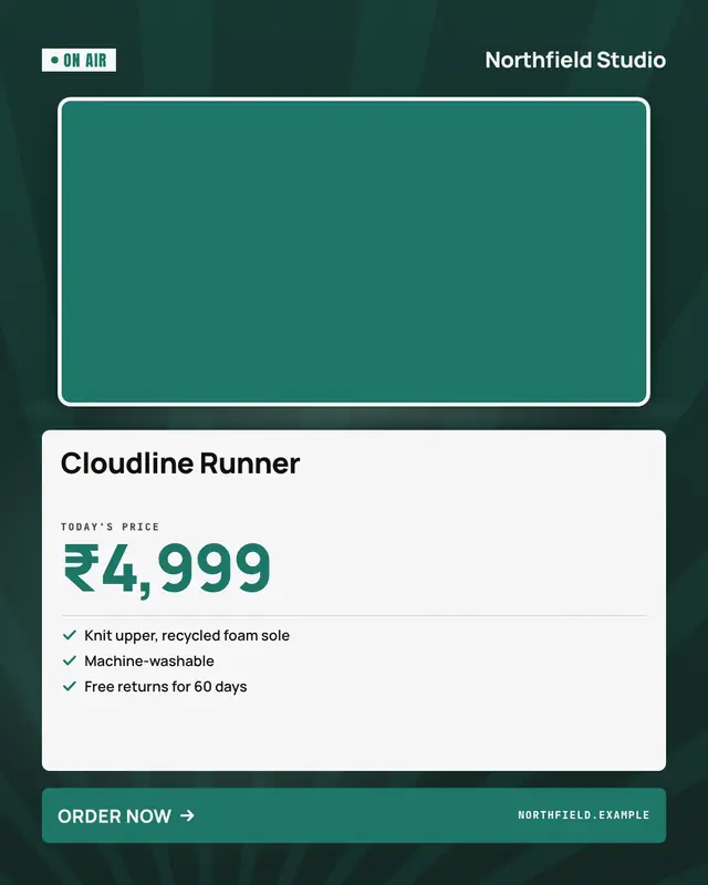 Teleshopping — sample creative