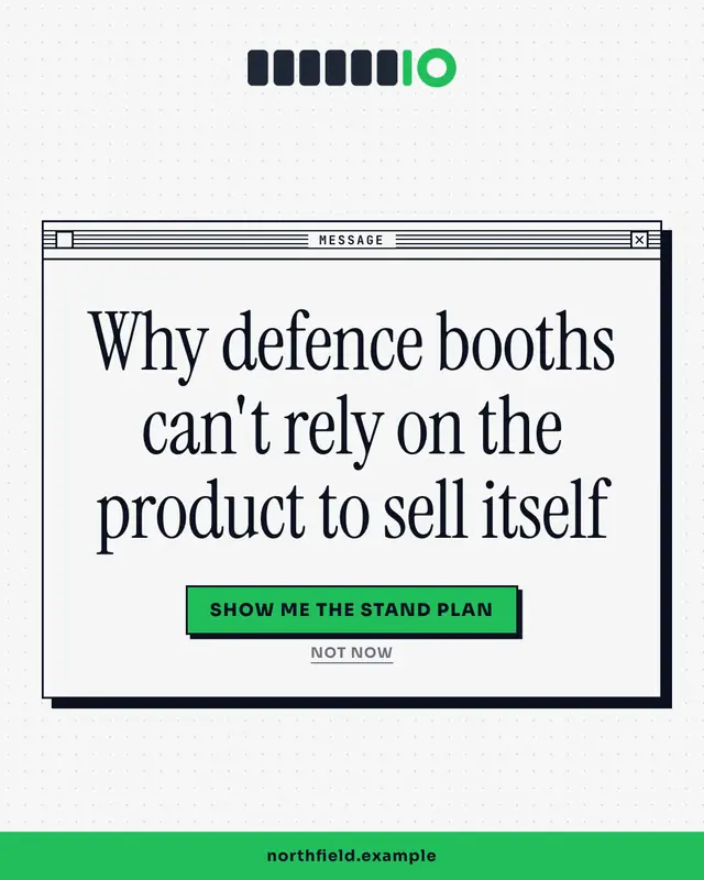 System dialog — sample creative