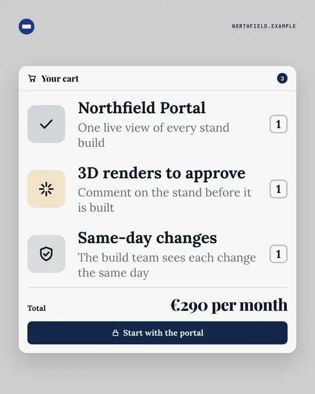 Your cart — sample creative
