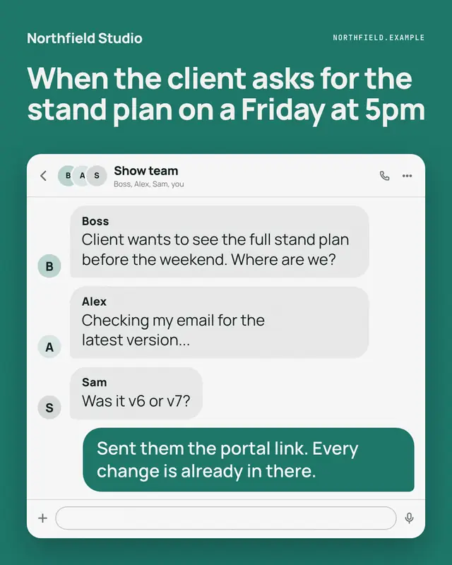 Group chat — sample creative