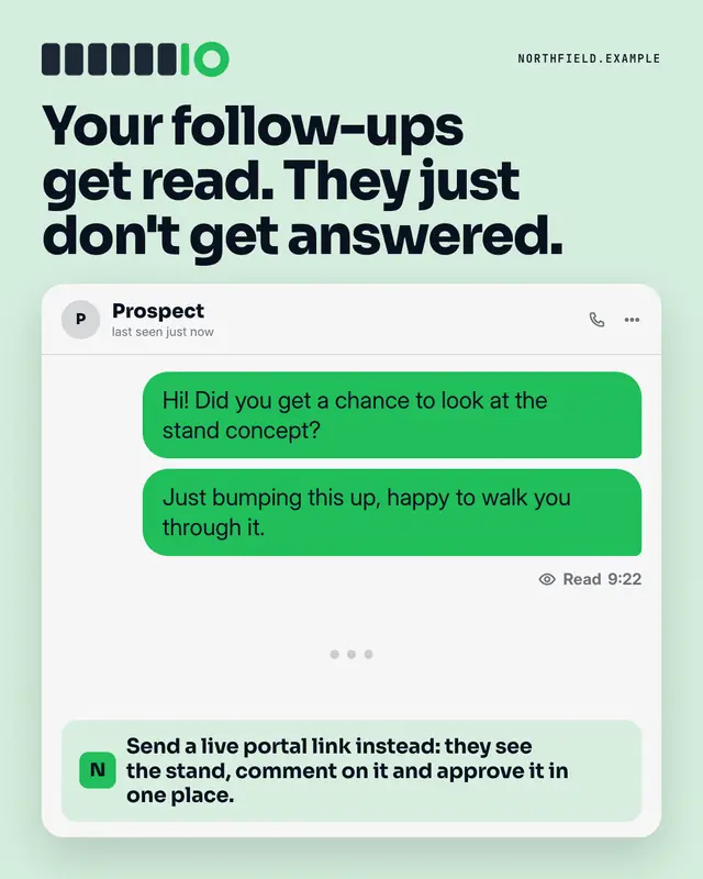 Read, no reply — sample creative