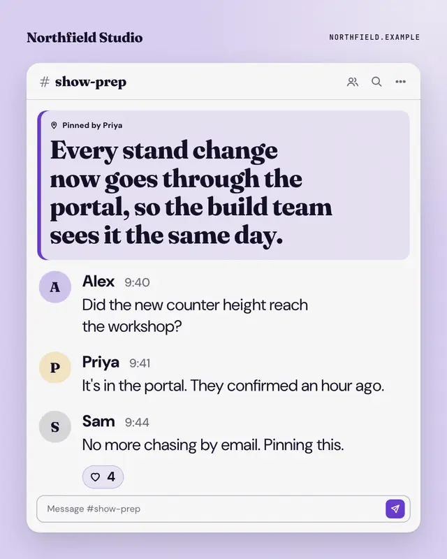 Pinned for the team — sample creative